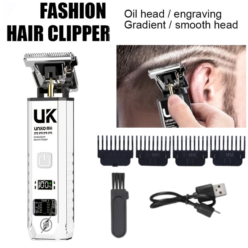 Mens Grooming Barber - Electric Hair Clipper for Men Cordless