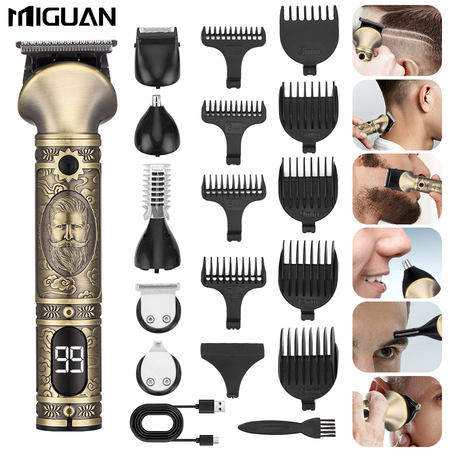 Mens Grooming Barber - Hair Clippers and 6-in-1 Beard Trimmer