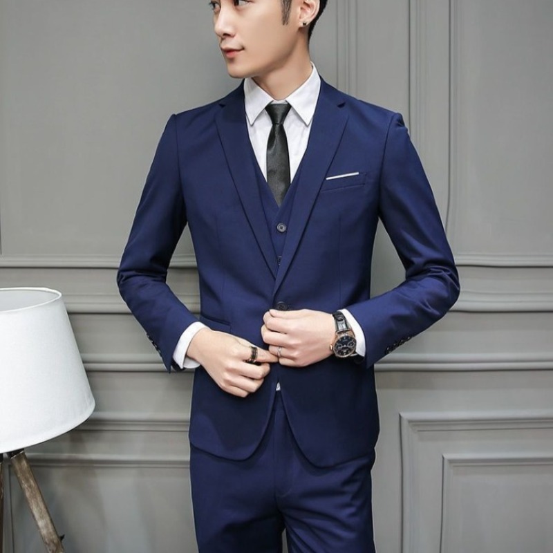 Men Suit 3 Piece Set Slim Fit  - Men'S Grooming And Style ulasan dan harga