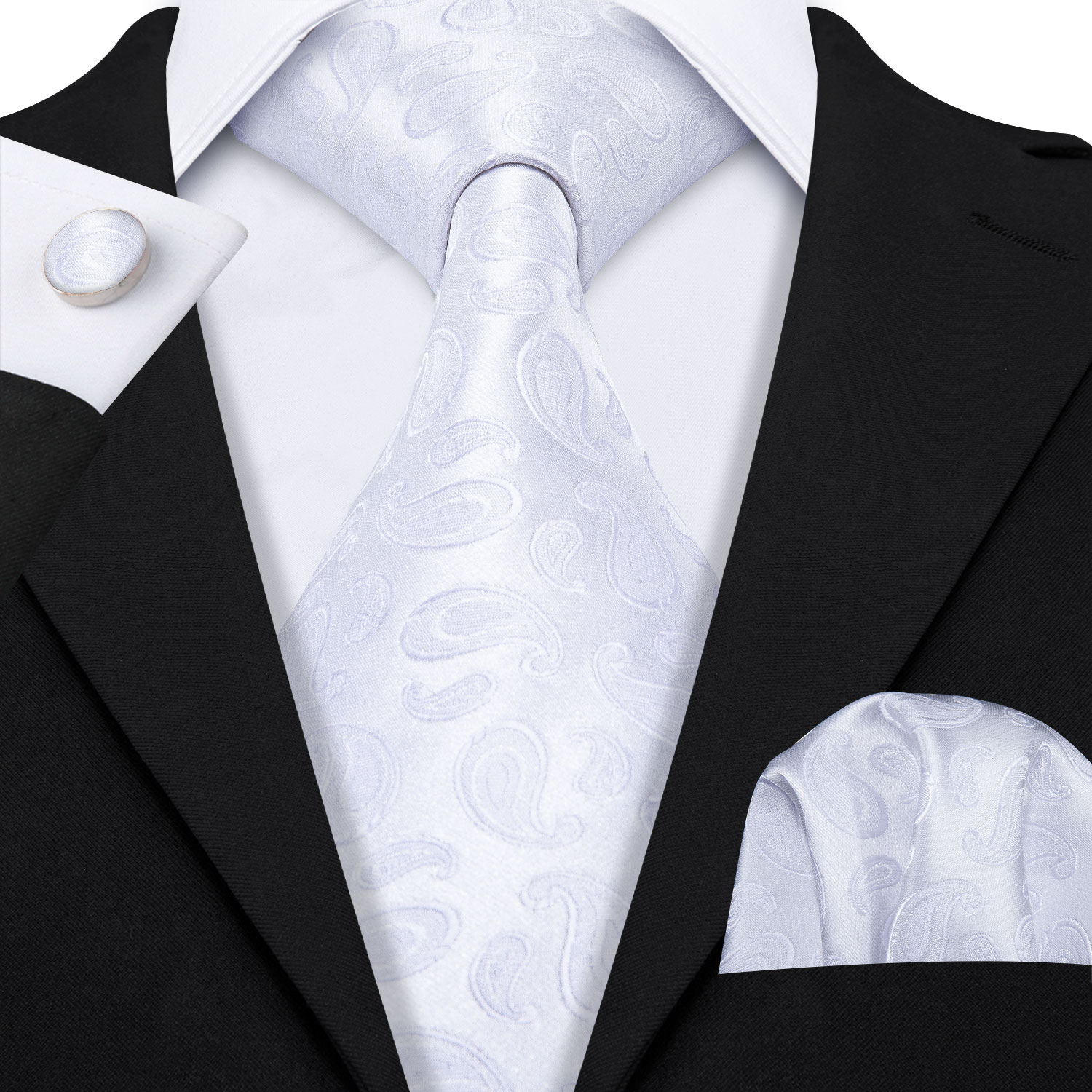 Fashion White Mens Wedding Tie - Men'S Grooming Gifts ulasan dan harga