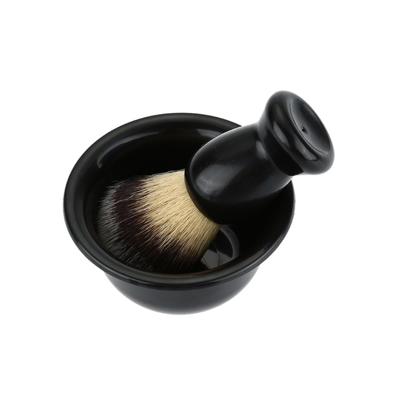 Shaving Brush and Bowl with Ac - Mens Grooming Barber ulasan dan harga