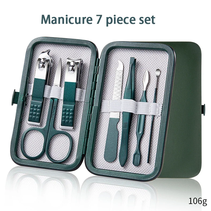 4/7/10/12/18 Pcs Manicure Set  - Nail Care Kit Mens ulasan dan harga