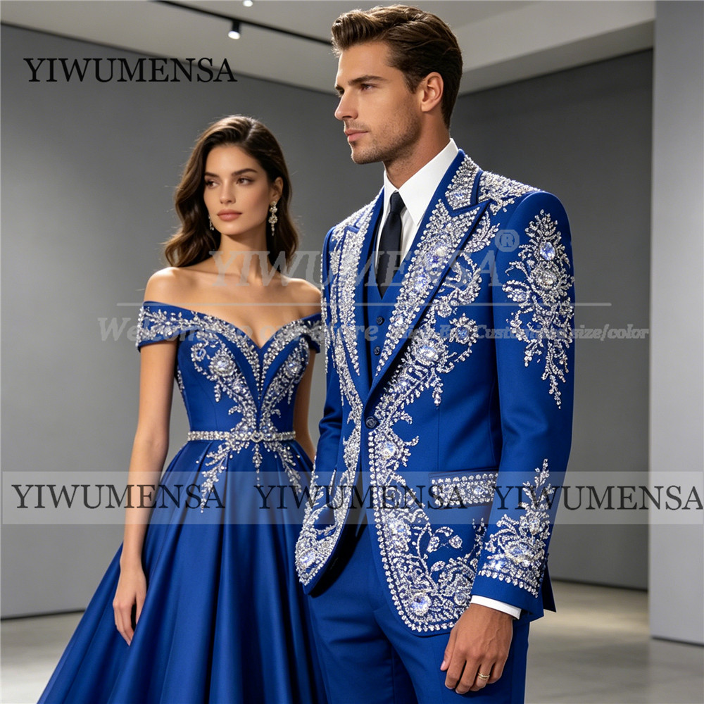 Luxury Sliver Crystal Beaded M - Men'S Grooming And Style ulasan dan harga