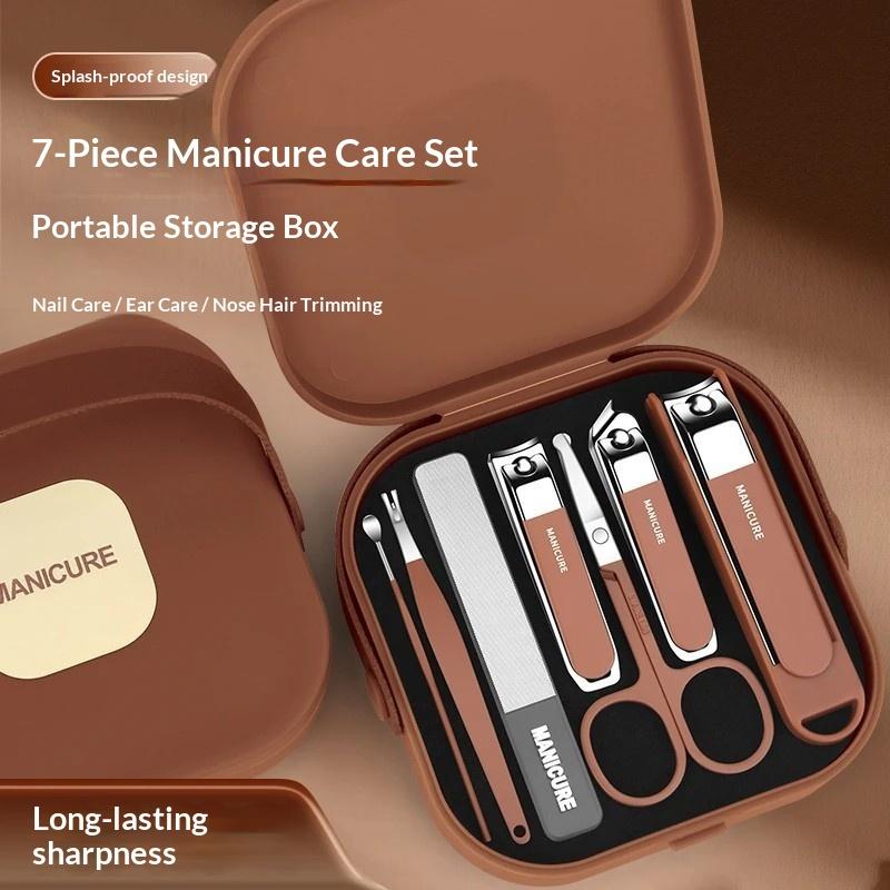 7/8Pcs Nail Art Tools Set Nail - Nail Care Kit Mens ulasan dan harga